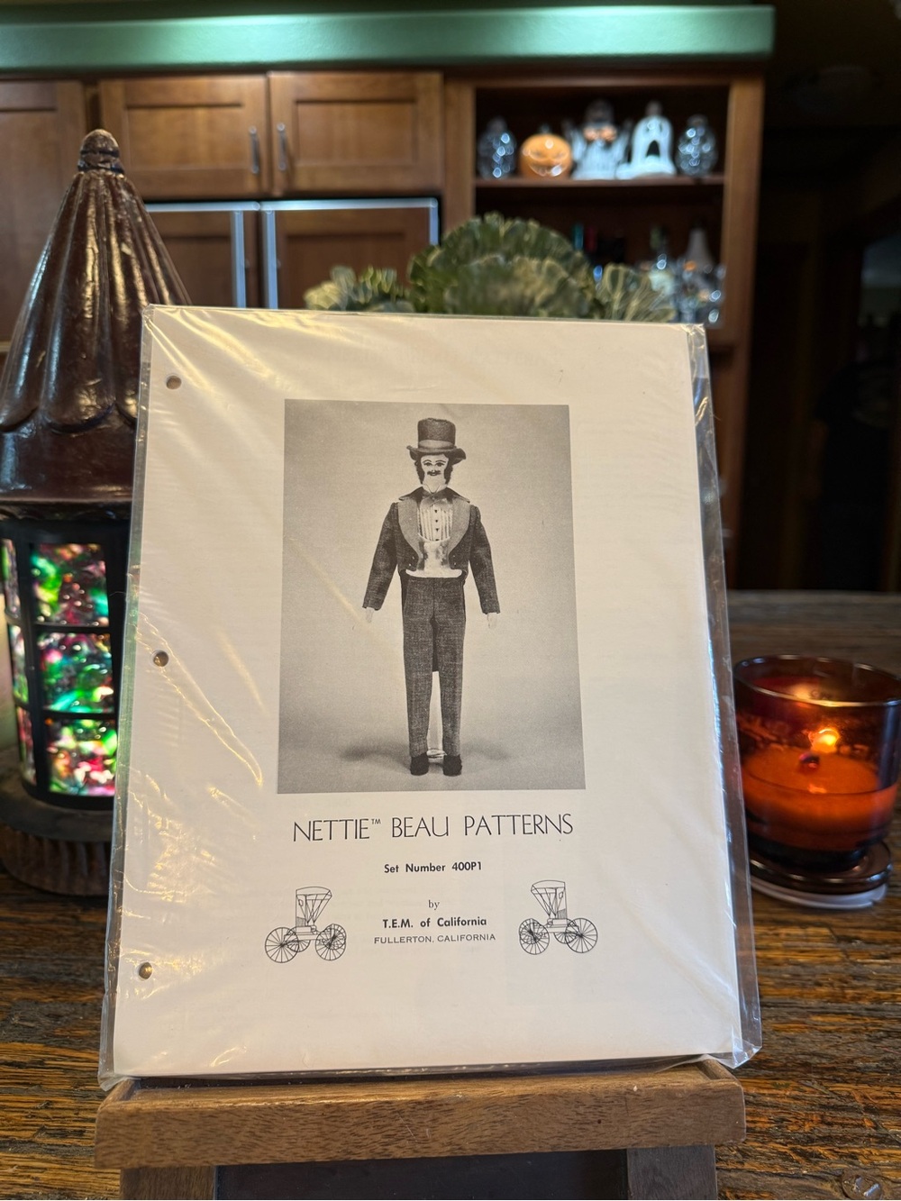 Nettie Beau Sewing Doll Pattern 400P1 Vintage Doll Clothing Man Vintage TEM